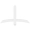 Ekena Millwork Bellingham Architectural Grade PVC Gable Bracket, 48"W x 30"H x 2"D x 4"F, 15/12 Pitch GBP048X30X0204BEL00 - alternate 5